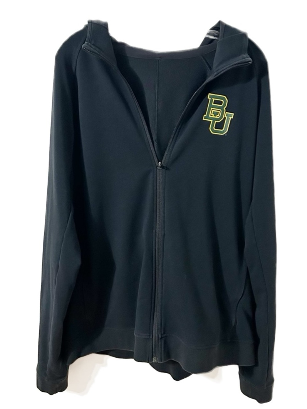 Unbranded Baylor University Bears Long Sleeve Full Zip Hooded Sweatshirt Jacket